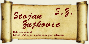 Stojan Žujković vizit kartica